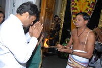 Chiru Visit Film Nagar Temple Photos
